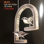 Đèn Thả LED 2 con chim pha lê NL NB011